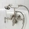 Kingston Brass CA19T8 3-3/8" Tub Wall Mount Clawfoot Tub Faucet with Hand Shower, Brushed Nickel CA19T8 - alternate 6